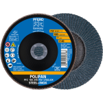 Conical flap disc PFC 180 Z40 PSF SteelOX Pferd Polifan