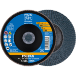 Conical flap disc PFC 180 Z60 PSF SteelOX Pferd Polifan