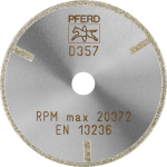 Diamond cutting disc D1A1R 75-2-10.0 D357 GA G Pferd