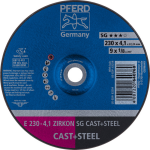 Roughing disc E 230-4,1 ZIRKON SG CAST+Steel Pferd