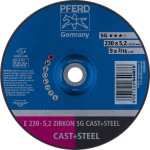 Roughing disc E 230-5.2 ZIRKON SG CAST+Steel Pferd