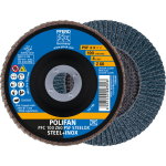 Conical flap disc PFC 100 Z60 PSF SteelOX/16 Pferd Polifan