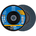 Conical flap disc PFC 180 Z80 PSF SteelOX Pferd Polifan