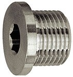 Screw plug AG 1/8", L 11 mm, hexagon socket stainless steel