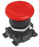 Mushroom button red, with emergency stop