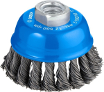 Cup brush, steel, knotted wire 0.5 mm, 75 mm, 12500 rpm, M 14 Bosch 1.608.622.029