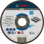 Straight cutting disc A 30 S BF 115 mm, 22.23 mm, 2.5 mm Bosch 2.608.600.318 Expert for Metal