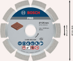 Fugenfräser 125x6x7x22,23 mm Bosch 2.608.602.534 Expert for Mortar