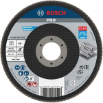 Fächerschleifscheibe X571 125 mm, 60,gewinkelt,Glasgewebeteller Bosch 2.608.606.923 Best for Metal