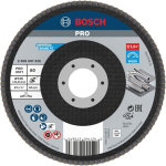 Fächerschleifscheibe X571 125 mm, 80, gerade, Glasgewebeteller Bosch 2.608.607.328 Best for Metal