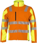 Warnschutz Softshelljacke Prevent Gr.XL, orange/gelb EN ISO 20471, Klasse 2