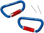 Carabiner with screw cap 81 mm, aluminium blue coated KNIPEX TT