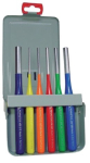 Exclusive" pin punch set 3-10mm in metal box, coloured Rennsteig