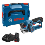 Cordless planer GHO 12V-20 2x 3.0 Ah battery, L-BOXX, charger Bosch 0.601.5A7.001