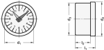 Stellungsanzeiger, Pendelsystem GN 000.8-60-4-R Elesa CE.70291