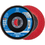 Conical flap disc Polifan PFC 115 CO-FREEZE 36 SG Inox Pferd