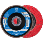 Conical flap disc Polifan PFC 125 CO-FREEZE 80 SG Inox Pferd