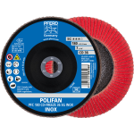 Conical flap disc Polifan PFC 180 CO-FREEZE 36 SG Inox Pferd