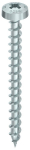 Chipboard screw round head PZD2 4.0x16 mm fully threaded galvanised blue HECO-TOPIX-plus large package