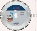 Diamond cutting disc Standard Universal 230x22.23x2.6x10 mm, pack of 10 Bosch 2.608.615.066