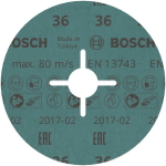 Fiberschleifscheibe R780 Metal & Inox 125x22,23 mm, 36 Bosch 2.608.621.610