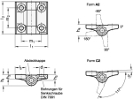 Funktionsscharnier GN 437.4-ZD-60-60-C2-SR Rastung -3° 117°