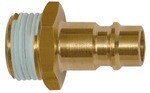 Einstecknippel NW7,2 AG R 1/4" Messing blank