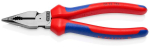 Pointed combination pliers 185 mm, polished head, MK handle Knipex 08 22 185