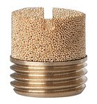 Silencer AG max 10 bar, 250°C Sintered bronze, slot