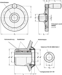 Handwheel, safety, handle GN Engagement by pulling