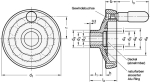 Disc handwheel GN with