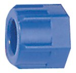 Clamping nut Plastic POM blue