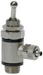 2/2 way toggle valve AG for hose max 8 bar Brass, quick-release fitting