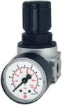 Drukregelaar multifix-mini serie IG 1/4", DN5, bar dubbelzijdige drukverdeling, incl. manometer