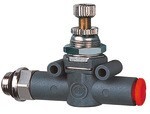 Flow regulator series lineonline AG BL max 10 bar on one side, cylinder mounting