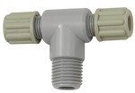 T-screw-in fitting AG 2x Polyamide