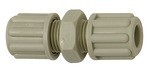 Straight hose connection for plastic PP