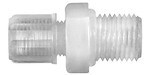 Straight screw-in fitting AG for hose Plastic PFA