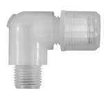 Angle screw-in fitting AG for hose Plastic PFA