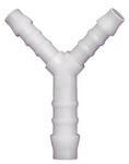 Y-reducing nozzle for hose Acetal polymerisate POM