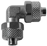 Angle connector Value line series, nickel-plated brass