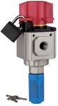 3/2-way shut-off valve series G IG 0-9bar, manu. Mounting bracket, lock, silencer