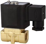 Series 2W solenoid valve IG max 10 bar, BF1, NC 24V DC, directly controlled, brass