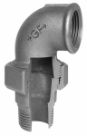 Angle connector no. 97 galvanised I/A Rp/R flat sealing ISO/EN UA2 Georg Fischer