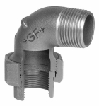 Angle lock no. 100 galvanised A/I R/Rp flat sealing Georg Fischer