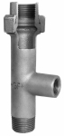 Screw connection no. 338 galvanised I/A Rp/R flat sealing Outlet I Rp 1/2" Georg Fischer