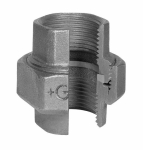 Screw connection no. 342 galvanised I/I Rp sealing MsZn/Fe ISO/EN U11 Georg Fischer