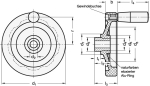 Handwheel GN 520.1-100-B12-D Elesa 73710-12