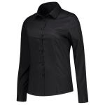 Stretch slim fit blouse black, MG110 Tricorp Corparate