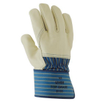 Handschuhe, Rindvollleder beige/blau Uvex top grade 8100